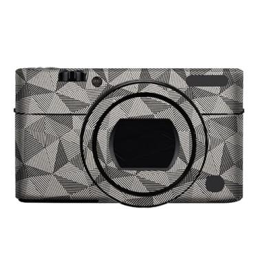 Imagem de Adesivo para o corpo da câmera película protetora acessórios para Sony RX100 V RX100 IV Vinil Wrap Decalques RX100M4 RX100M5 RX100M5A (Triângulo Titânio)