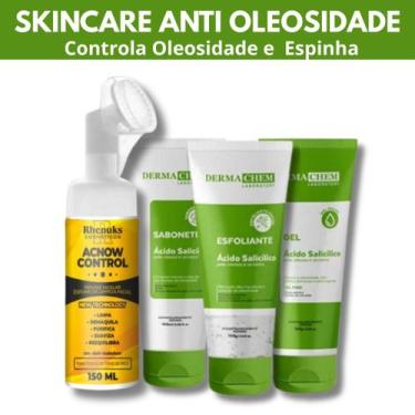 Imagem de Kit Skincare Anti Oleosidade e Acne com Acido Salicilico, Mousse Micel