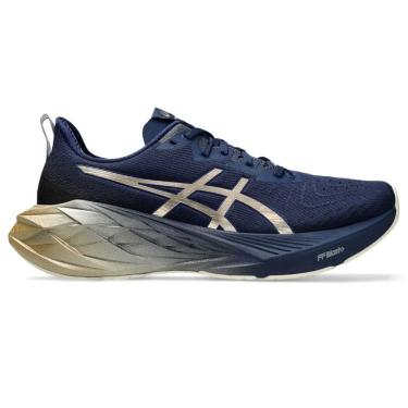 Imagem de Tênis Asics Novablast 4 Platinum - Masculino - Marinho-Dourado
