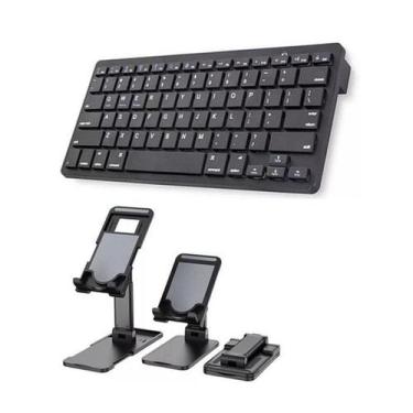 Imagem de Teclado Bluetooth P/galaxy S7 T875 10,5+sup Apoio Preto - BDNET
