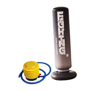 Imagem de Generic Saco de pancadas para crianças Sacos de areia Presentes Ao ar livre Inflável Bopper Saco de pancadas inflável para presentes Meninos e meninas, Gark Gray, 1.5 Milhão