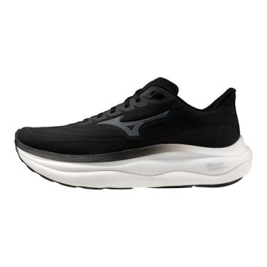 Imagem de Mizuno Tênis de corrida masculino Wave Sky 9, Preto, cinza metálico, 44