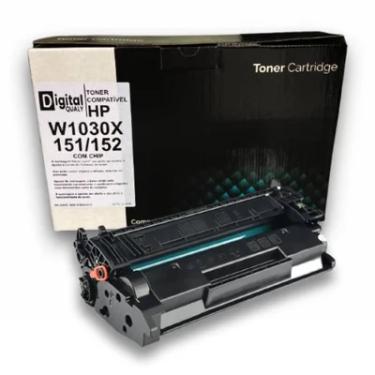 Imagem de Toner Compatível 1030x W1030x 151/152 9.7k  Para Impressora Hp Mfp-4103