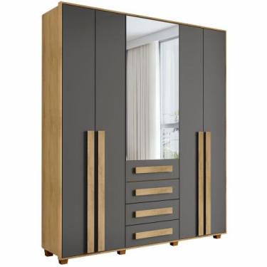 Imagem de Guarda Roupas de casal RV Móveis Las Vegas III largura de 190 cm 5 por