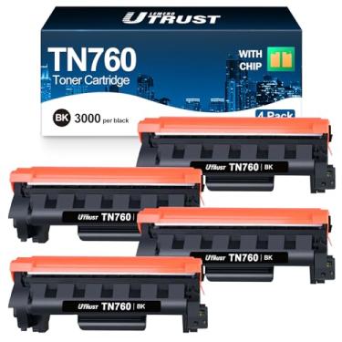 Imagem de Toner TN760 para impressora Brother: Substituição para Brother TN730 TN 760 TN-730/TN-760 TN-760 TN-730 Cartucho preto de alto rendimento MFC-L2710DW MFC-L2750DW DCP-L2550DW HL-L2350DW HL-L2395DW