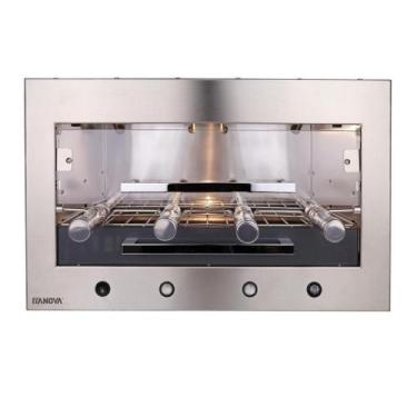 Imagem de Churrasqueira Elétrica De Bancada 4 Espetos Itanova, Inox, 220V