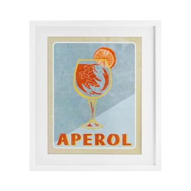 Imagem de Stupell Industries Impressão emoldurada vintage Aperol Spritz branca sob vidro por Elizabeth Medley, 53 x 43 cm