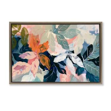 Imagem de Stupell Industries Arte de parede em tela flutuante marrom tropical Oasis Dream por Elara Yasna, 43 x 63 cm