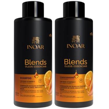 Imagem de Inoar, Kit Blends Shampoo e Condicionador – Hidratação Profunda com Óleos de Coco, Abacate, Argan e Vitaminas Antioxidantes - 800ml