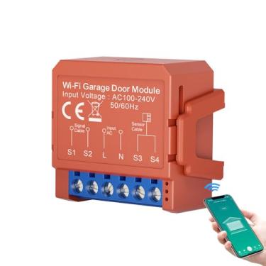 Imagem de Abridor de porta de garagem inteligente | Hub WiFi que economiza espaço com Alexa e Google Home Control | Alertas de porta em tempo real, segurança aprimorada | Mini design, fácil instalação | Modelo