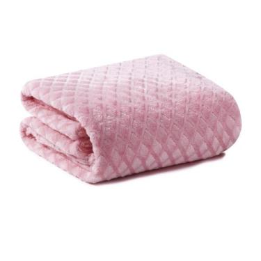 Imagem de Manta Cobertor Naninha Infantil Soft Amor Bebê Rosa - Loaní, Manta Sof