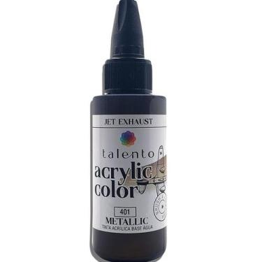 Imagem de Tinta Acrylic Color 30ml Metallic 0401-jet Exhaust - TALENTO