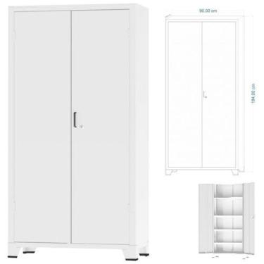 Imagem de Armario aa-90 - 1,94 x 0,90 x 0,40 26 com pe ventilado - branco - amap