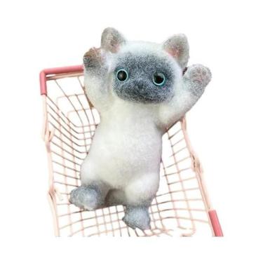 Imagem de Brinquedo De Pelúcia Grande De Silicone Em Forma De Gato, Feito À Mão,