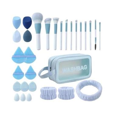 Imagem de Kit De Maquiagem Ultra Deluxe Com 30 Pincéis, Bolsa De Armazenamento, 