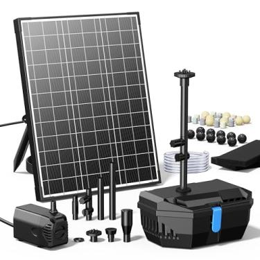 Imagem de NFESOLAR Kit De Fonte Solar, Filtro Lago Com Painel 20 W, Bomba 120 Litros Por Hora, 4 Pulverizadores Para Áreas Externas A 300 Galões, Aquário E Recursos Jardim N3212