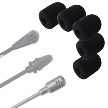 Imagem de Kit 05 Espumas Protetoras para Microfone Headset Intercomunicador Fone Gamer