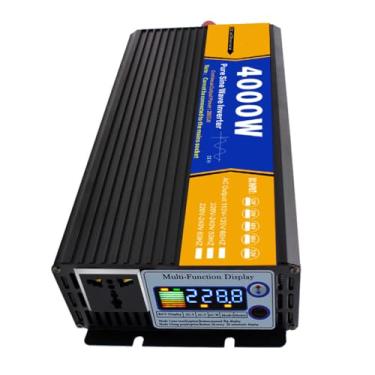 Imagem de HENGJINGTR Inversor de onda senoidal pura de 4000 W, CA 12 V 24 V 48 V 60 V 72 V para CC 110 V 220 V, conversor de energia com soquete e display LCD para RV, caminhão, barco,60v to 110v