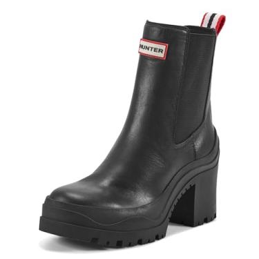 Imagem de Hunter Bota feminina Miana Chelsea, Couro preto, 40