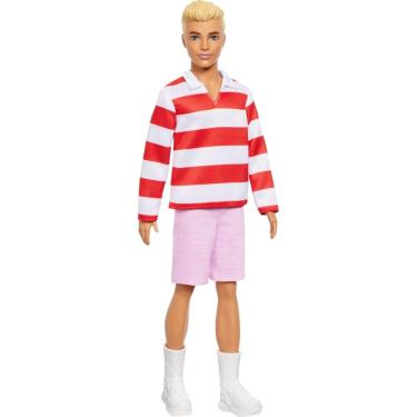 Imagem de Boneca fashion Barbie Fashionistas Ken #241 com cabelo loiro