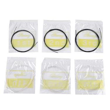 Imagem de aqxreight Strings de Guitarra Clássica Nylon Definido para um Som Aprimorado e Jogabilidade Em Preto e Branco (C103 Guitarra clássica Black White Nylon Strings)