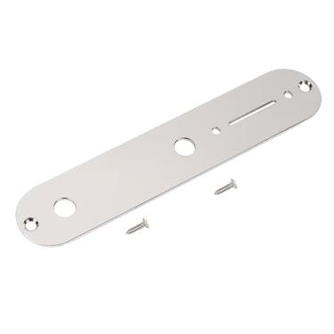 Imagem de Banworks Placa de controle de guitarra imperial 9,5 mm (3/20.3 cm) CTS Furos de potenciômetro placa de controle de interruptor de liga de aço para guitarra elétrica Tele Fender americana/mexicana JT