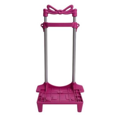 Imagem de Carrinho Suporte Para Mochila Escola Infantil 40 cm 2 Haste Rosa Top -