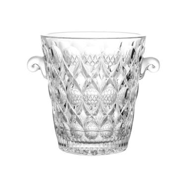 Imagem de balde de vinho Crystal Glass Ice Bucket Household Champagne Beer Pellet Thickened Refrigerador de cerveja