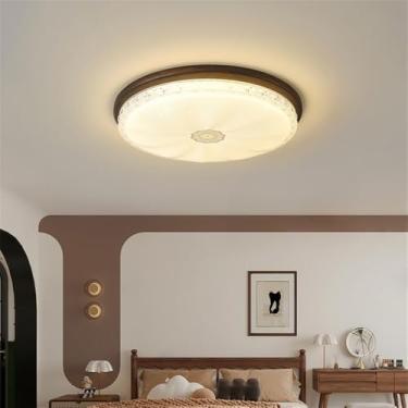 Imagem de Nórdico Moderno Quarto Lâmpada De Teto LED Moda Simplicidade Arte Sala De Estar Estudo De Restaurante Quarto Infantil Corredor Varanda Luz (3803B D53CM)