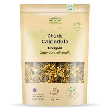 Imagem de Chá de Calêndula, Flores Aromáticas Selecionadas, Medicina Natural, 50g