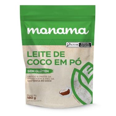 Imagem de Leite de Coco em Pó Monama 180g – Vegano, Sem Lactose e Glúten, Bebida Vegetal Instantânea para Café, Receitas e Shakes