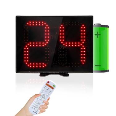 Imagem de GAN XIN Relógio de tiro personalizado 12/14/20/24/30 segundos, temporizador de contagem regressiva para jogos de basquete, temporizador portátil para quadra de basquete, relógio de tiro de controle