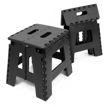 Imagem de Banqueta Dobrável em Plástico Reforçado – Portátil Antiderrapante Compacta Multiuso Até 150kg