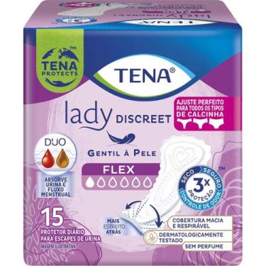 Imagem de Protetor Diário Tena Lady Discreet Flex 15 Unidades