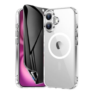 Imagem de Capa Capinha Case Magnética Carregamento por Indução E Película de Cerâmica Privacidade Fosca Para iPhone (iPhone 16 Plus)