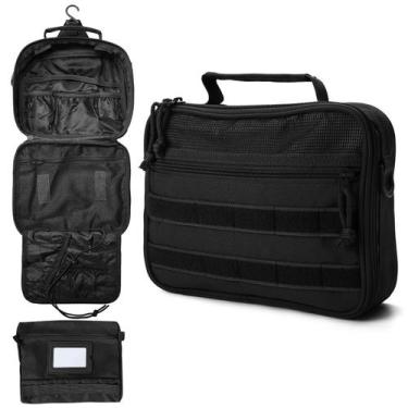 Imagem de Bolsa de higiene pessoal VELVEBAG masculina de viagem suspensa à prova