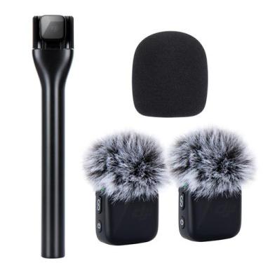 Imagem de Suporte de microfone portátil sem fio para DJI Mic Mini com filtro Pop