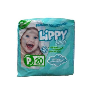 Imagem de Fralda infantil pacote com 20 tiras lippy baby - p - Maxi Confort