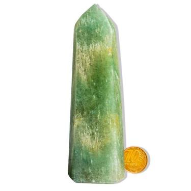 Imagem de Ponta Onix Verde Pedra Natural 12 a 13cm 110 a 300g Tipo B - Cristaisd