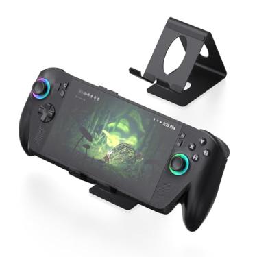 Imagem de EJGAME Desktop Stand Compatible with ROG XBox Ally/Ally X/Playstation Portal/Steam Deck/ROG Ally/X/Switch 2,Desktop Handheld Game Console Holder with Anti-Slip Silicone Pad (Black)