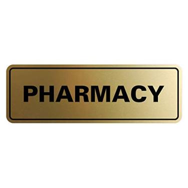 Imagem de Signs ByLITA Placa de farmácia padrão (ouro escovado) - Grande