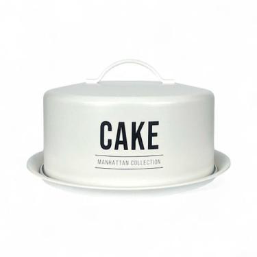 Imagem de Porta Bolo Manhattan Com Cupula De Aço Galvanizado 28cm - Hauskraft, B