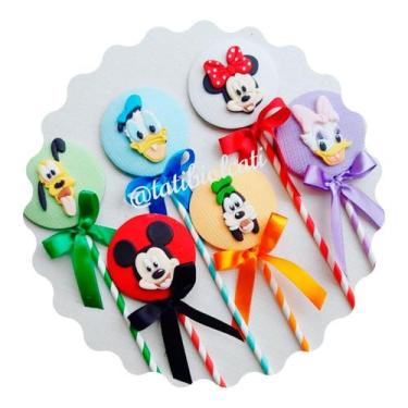Imagem de Kit 6 Cortadores Modulares Cabeça Turma do Mickey - DOCE IMPRESSO, 8cm