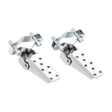Imagem de Generic Apoios para os pés de motocicleta, apoios para os pés de estrada, para dobráveis, para, Prateado