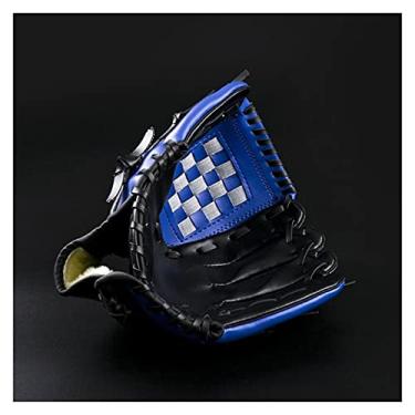Imagem de Luva de basebol, luva de softball luva de treino de beisebol desporto ao ar livre luvas de prática de softball crianças / adultos basebol profissional e luva de softball (cor: Azul, tamanho