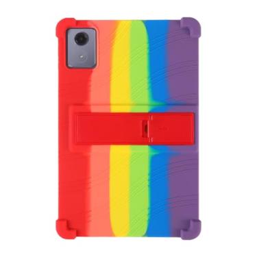 Imagem de QYiiD Capa para Lenovo Tab K11 Plus 11,45 polegadas (modelo TB352FU) 2024, capa protetora de borracha macia à prova de choque de silicone leve para crianças para Lenovo Tab K11 Plus, colorida