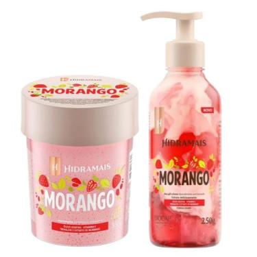 Imagem de Kit Morango 1 Merengue Esfoliante 350g + 1 Duo Gel Creme 250g Hidramai