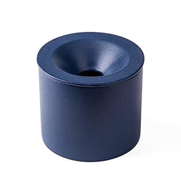 Imagem de Cinzeiro de ervas daninhas cinzeiro de cerâmica, funil em forma de cone, bandeja de cinzas à prova de vento, cinzeiro anti-mosca, cinzeiro, casa, casa, criativo, grande, tamanho, com cinzas de ciano
