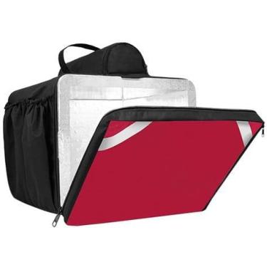 Imagem de Bag bolsa moto pizza 35cm térmica laminada motoboy - Mochilas Jaragu