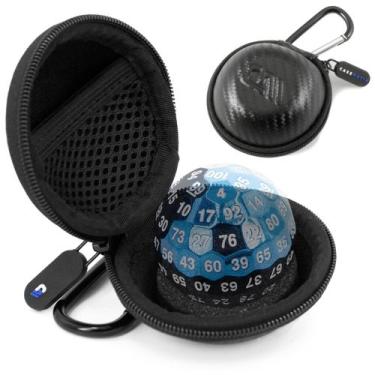 Imagem de Mala de viagem CASEMATIX para dados D100 de 100 lados com mosquetão